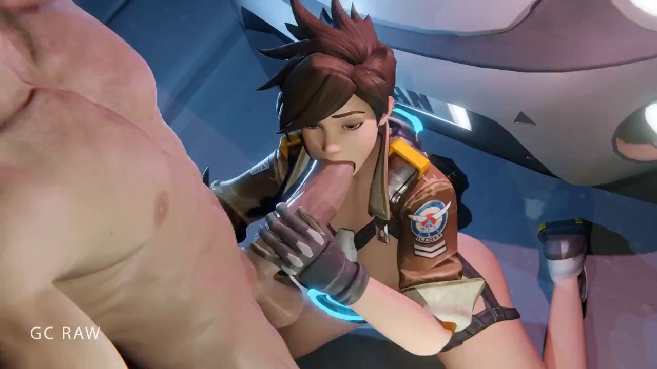 [GC RAW] Tracer Blowjob on the Street Hentai